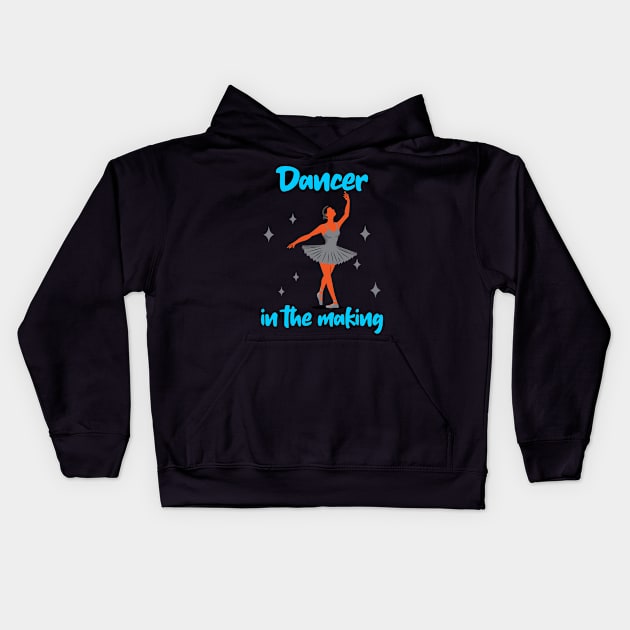 Dancer in the making V-2 Kids Hoodie by Aversome